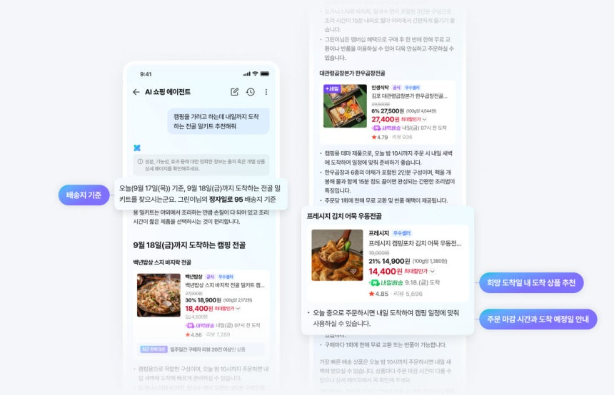 네이버 쇼핑앱의 AI쇼핑 에이전트