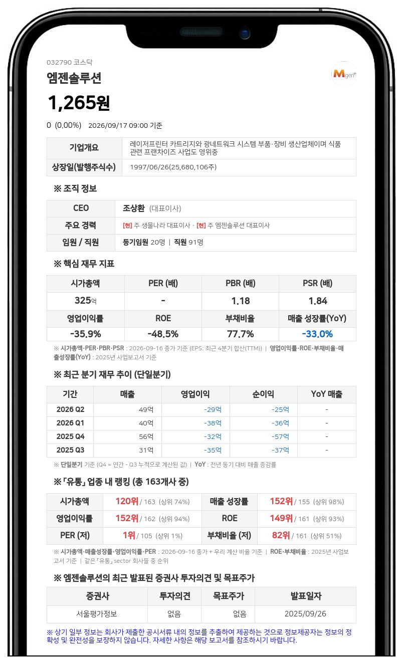 엠젠솔루션, 파산신청설 조회공시 답변 "문서 송달 못 받아, 법적 대응할 것"