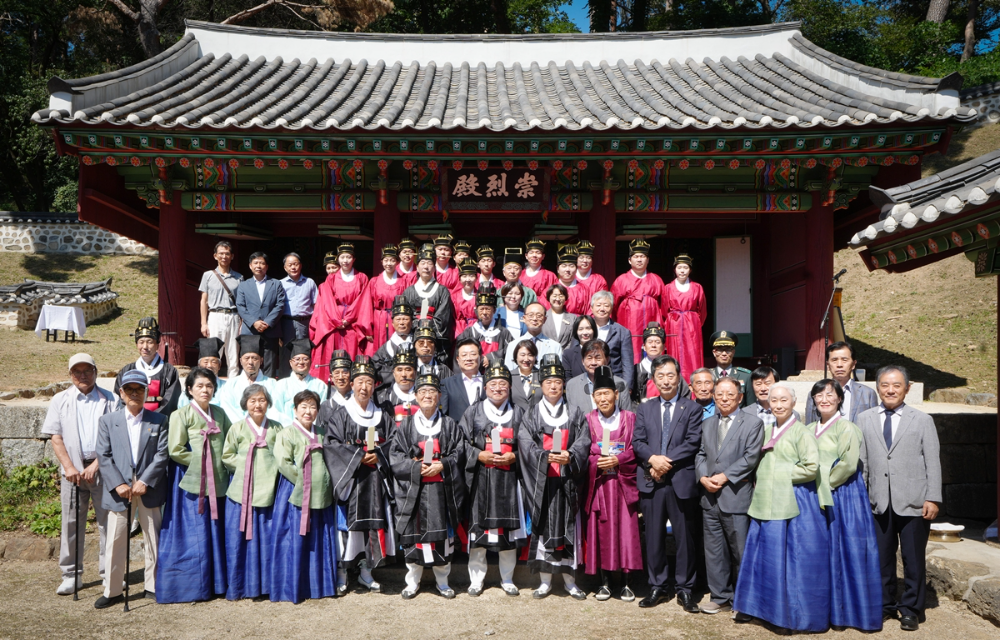 숭렬전 추계 제향 봉행…온조왕·이서 장군 호국정신 기려