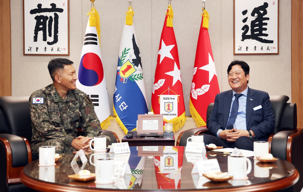 손배찬 파주시장 육군 제1보병사단 방문