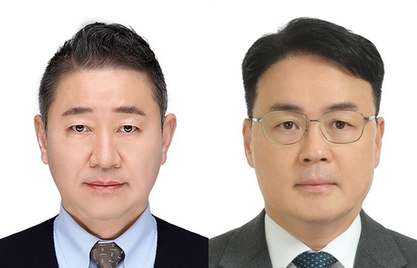 (왼쪽부터)동아오츠카 김준하 사장, 한국신동공업 김오경 사장