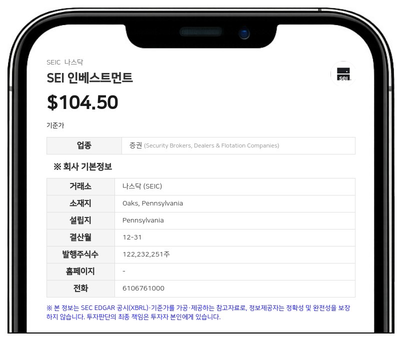 SEI 인베스트먼트, 영국 자회사 신규 기관고객 유치 제한 해제…9개월 영업현금흐름 17.5% 증가
