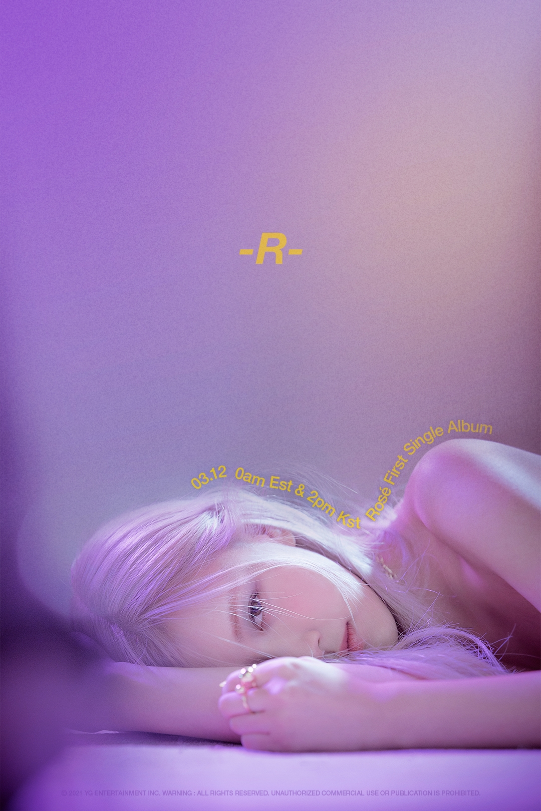 로제 솔로 싱글 'R' 티저 포스터 / 사진제공=YG엔터테인먼트