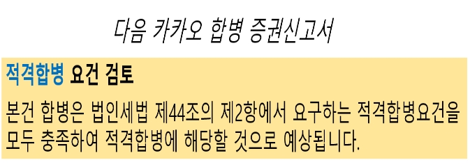 2014년 다음과 카카오가 금융감독원에 제출한 합병신고서 내용의 일부