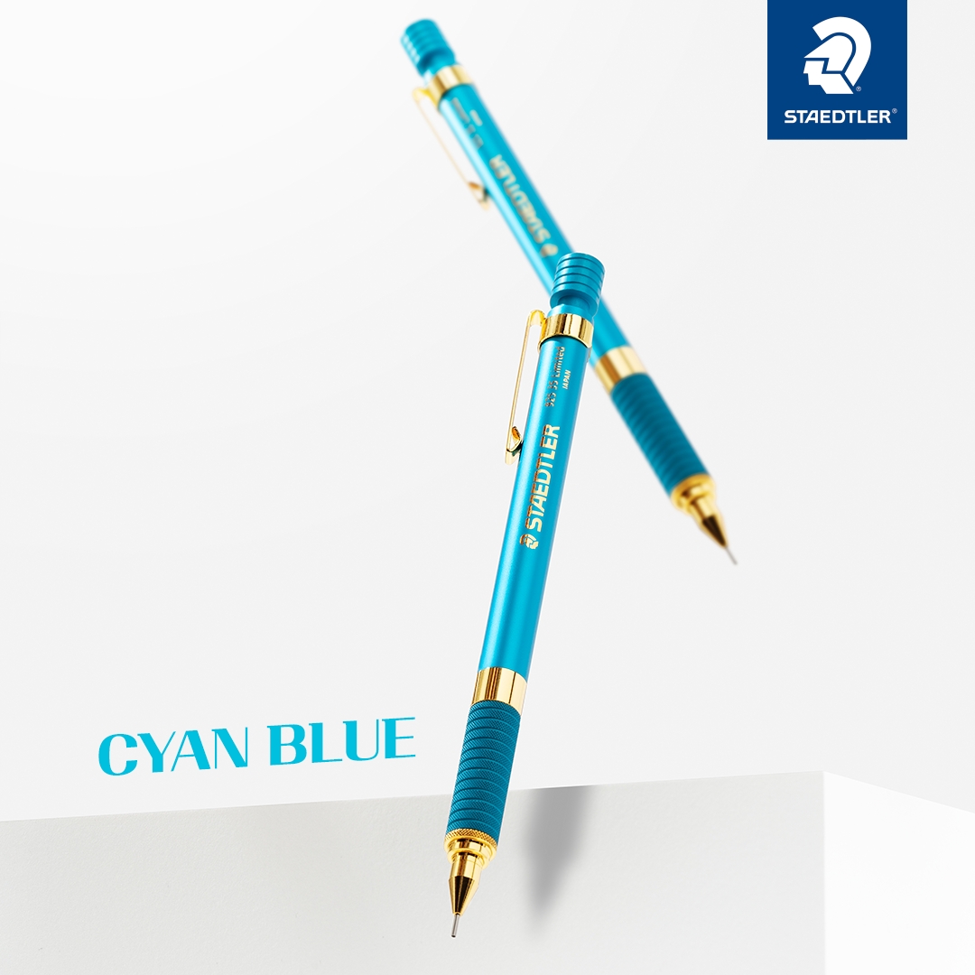 ▲신제품 ‘925 35 시안 블루 & 브론즈 핑크’ 리미티드 에디션 샤프(사진제공. 스테들러코리아)