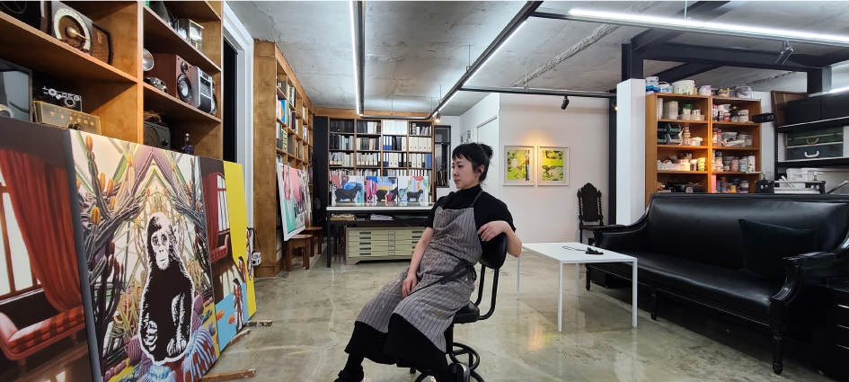 서유정작가 아틀리에 전경 (사진제공 : 햇빛담요재단)