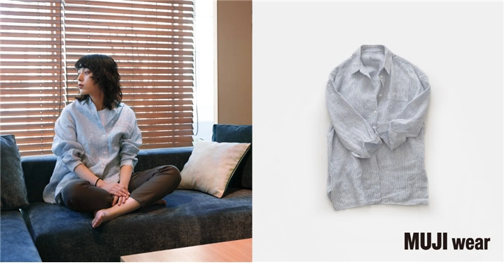 ▲무인양품이 친환경 소재 ‘리넨’ 프로모션을 진행한다.