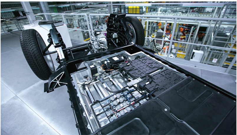 배터리가 장착된 전기차