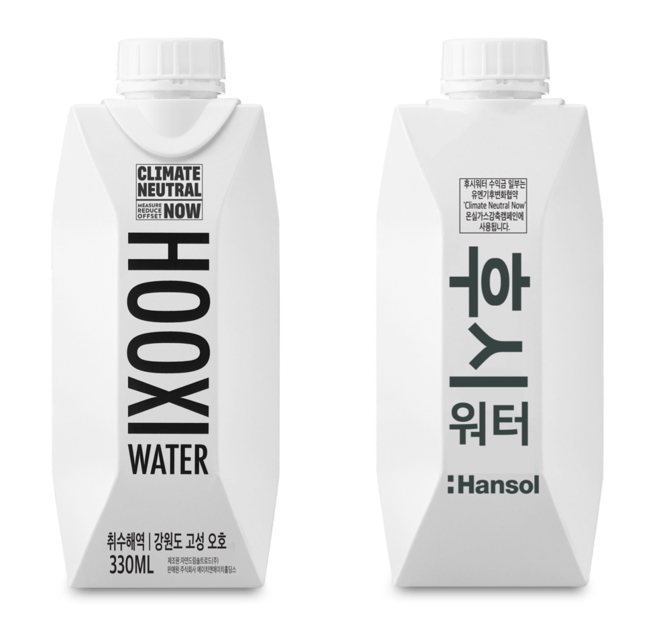 종이팩생수 후시워터, 해양심층수 담아 재출시