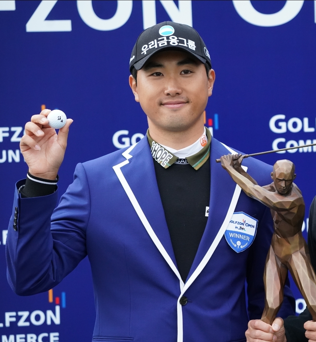 아이홉 후원 조우영 선수, ‘KPGA 골프존 오픈 인 제주’ 우승