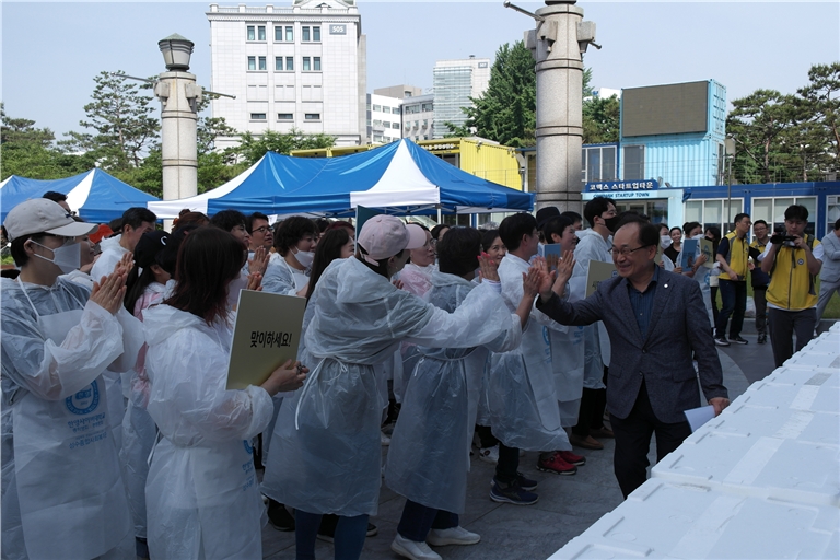 한양사이버대, ‘한여름 김장 나눔 봉사’ 실시