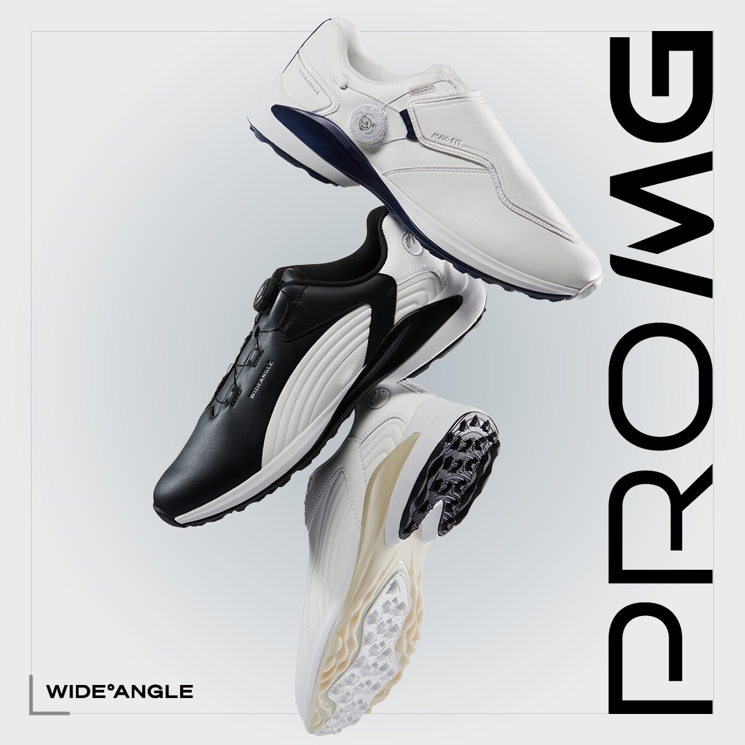 와이드앵글, 안정적인 그립의 'ProMG' 골프화 2종 출시