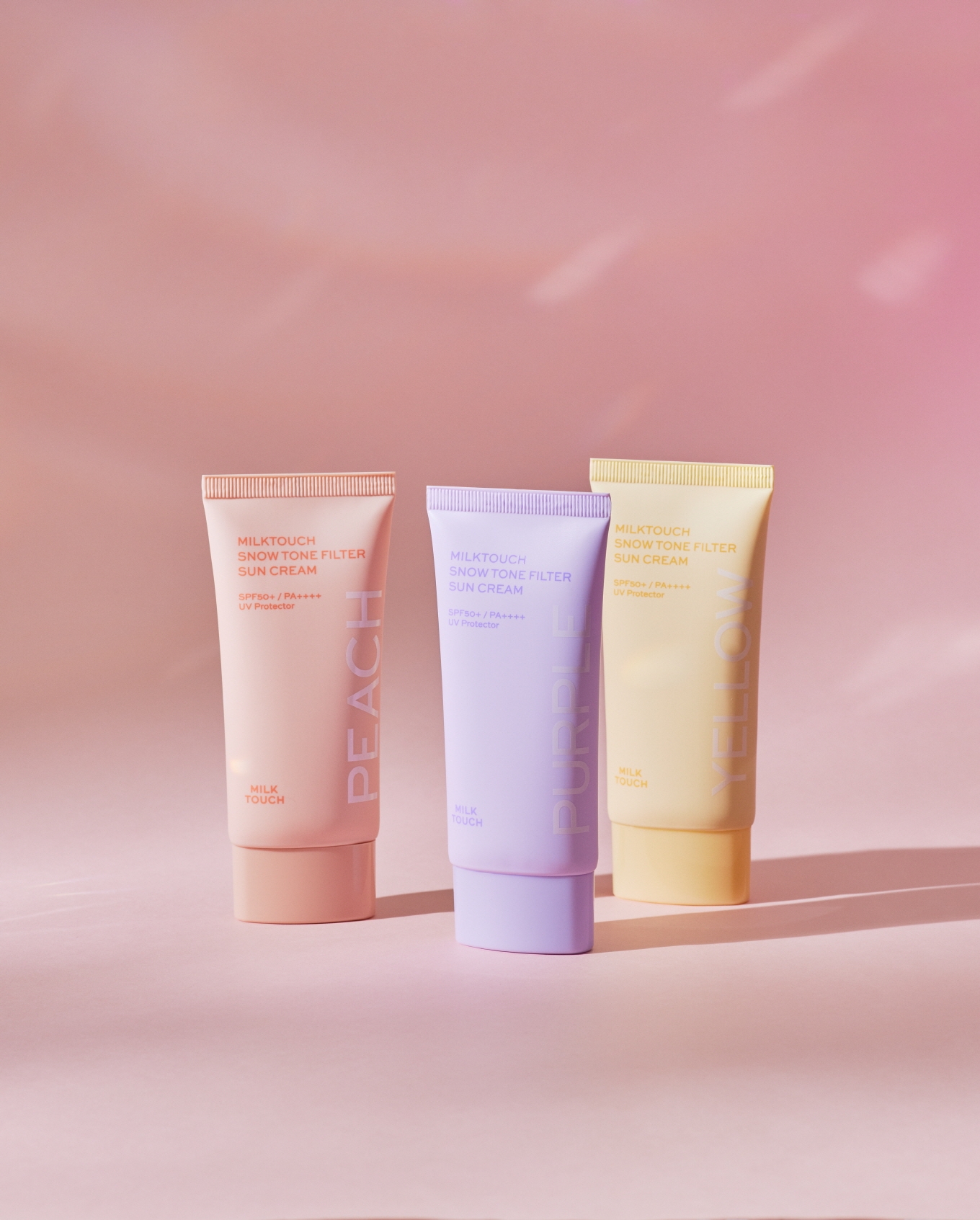 밀크터치 ‘스노우 톤필터 선크림’, W컨셉 단독 기획전 통해 선보인다