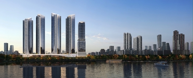 포스코이앤씨 여의도 한양아파트 조감도