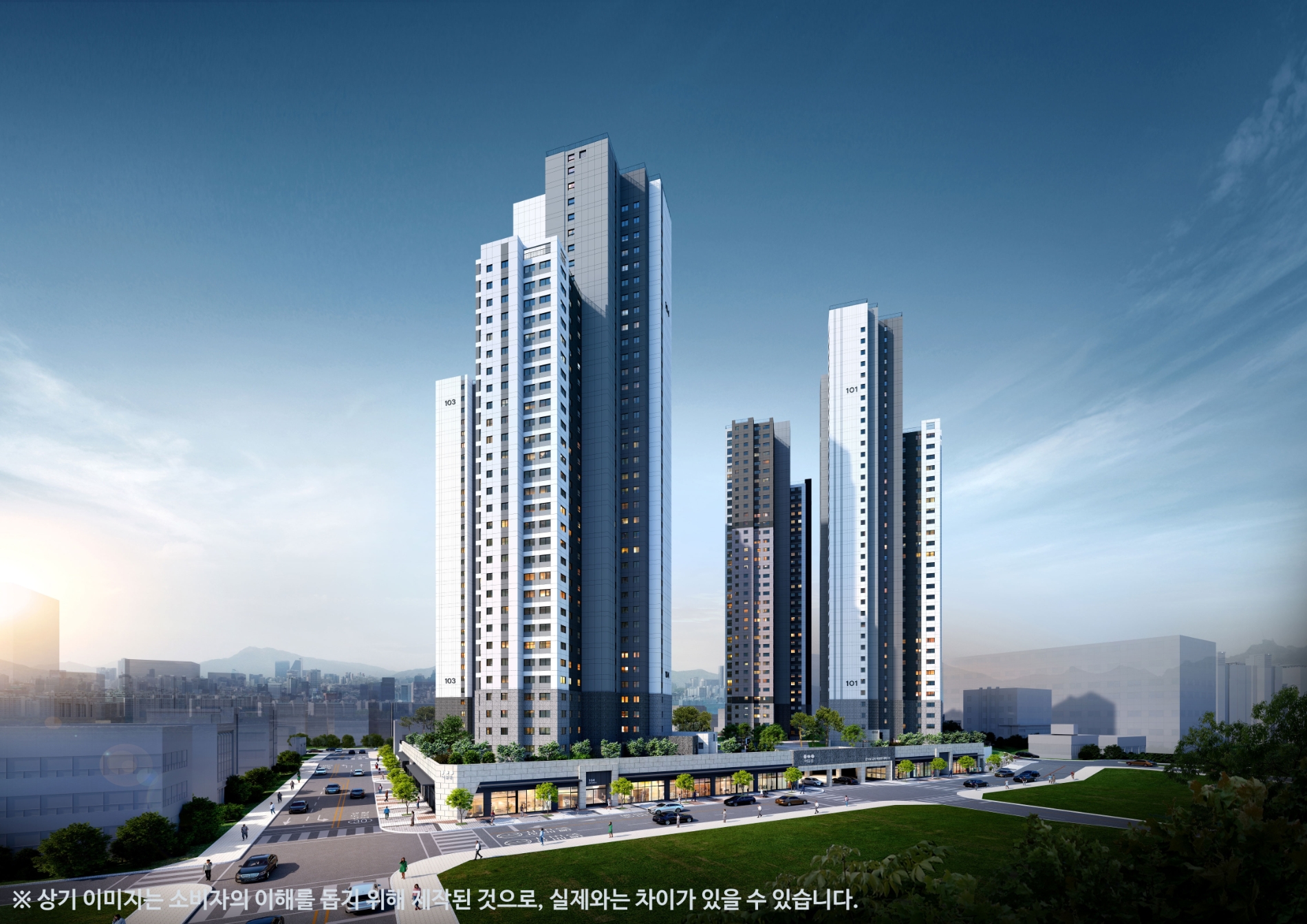 문수로 금호어울림 더 퍼스트 조감도(금호건설 제공)