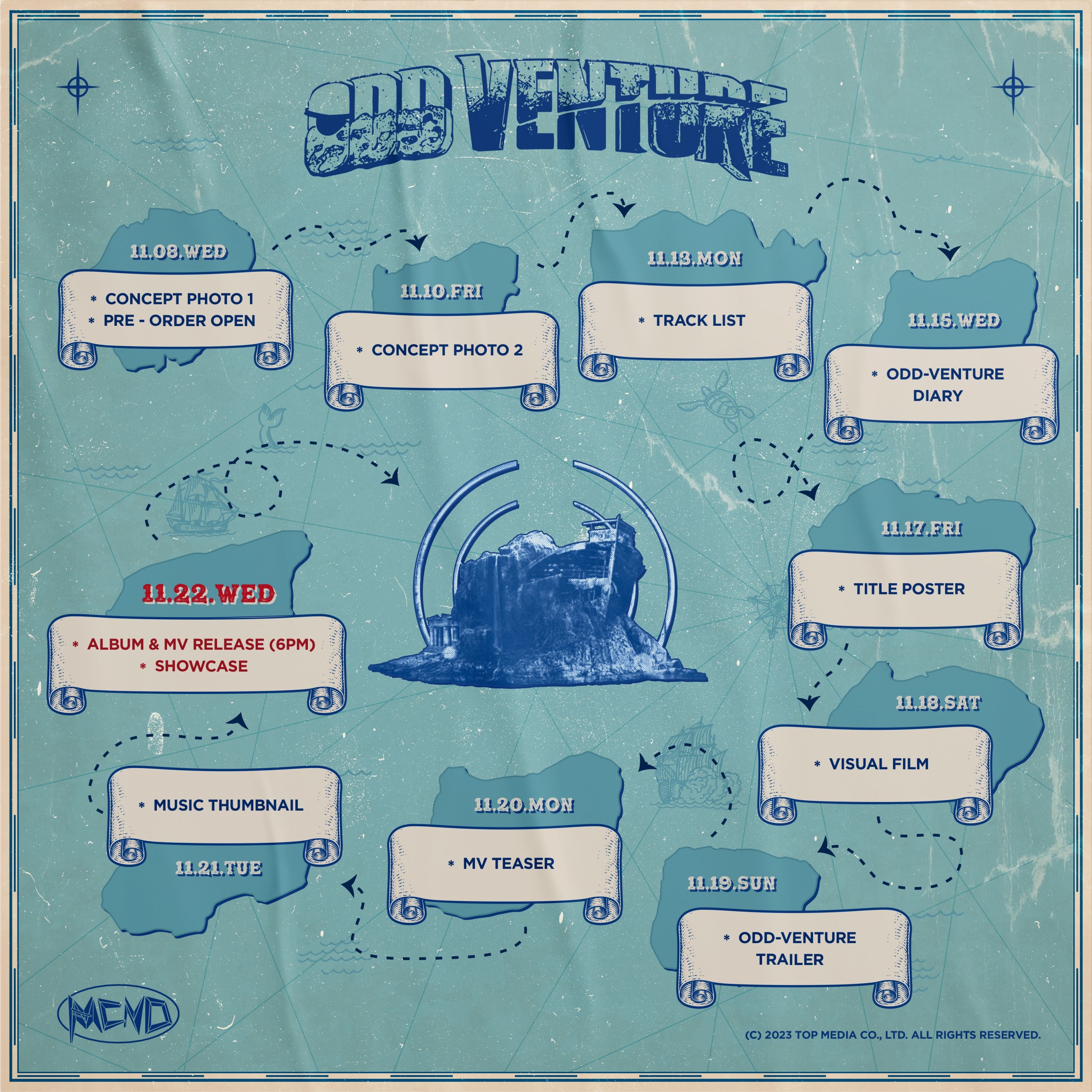 MCND, 신보 스케줄러 공개…풍성한 티징 콘텐츠 기대