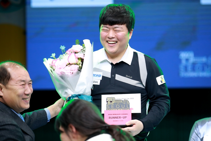 서울시체육회 공동주관 '2023 서울 세계 3쿠션 당구월드컵'서 조명우 준우승 차지