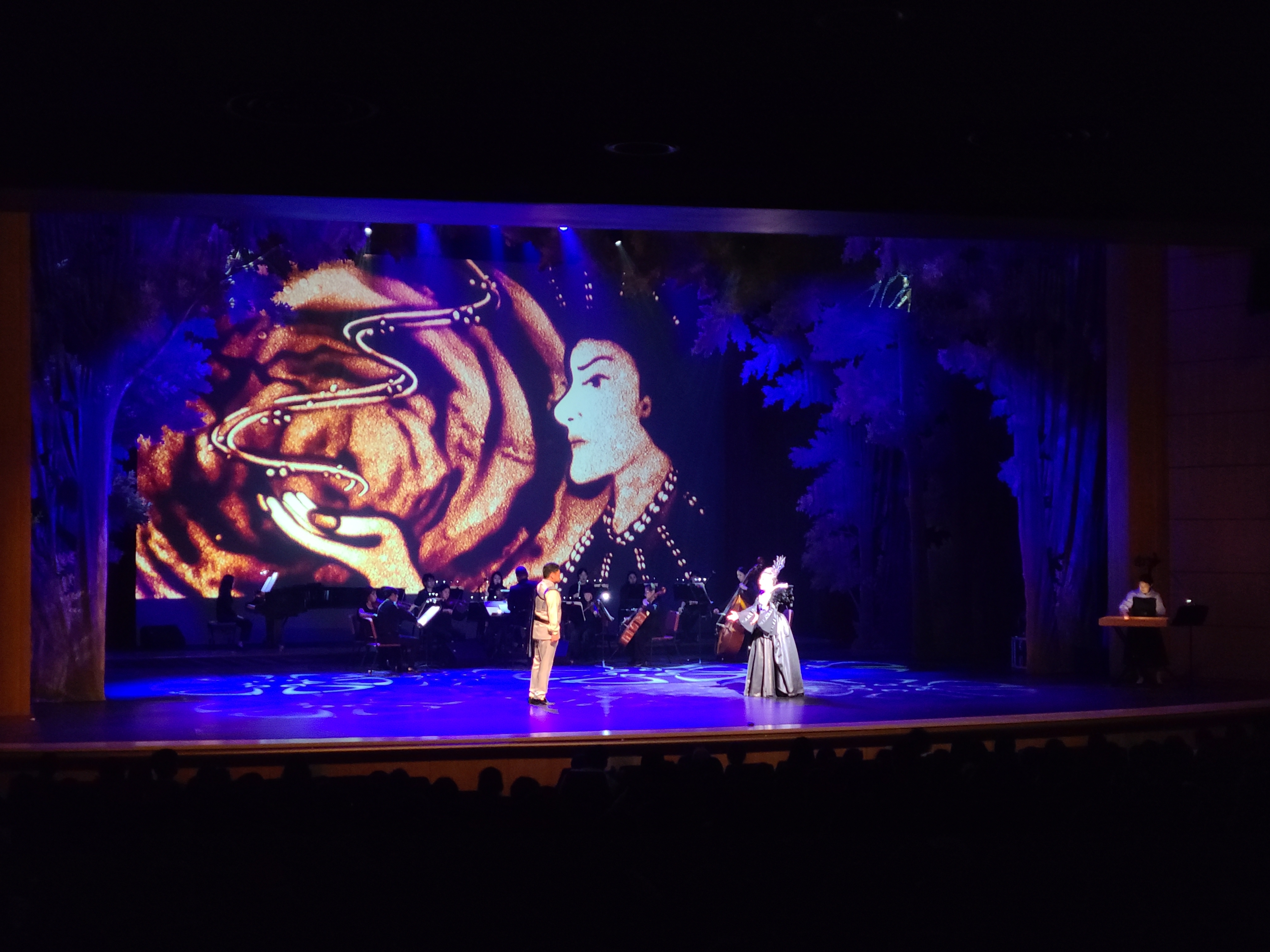 고성군국민체육센터에서 오늘 저녁 7시, '샌드아트와 해설이 있는 가족 오페라 마술피리'가 무료로 열린다. /골든뮤직엔터테인먼트 제공