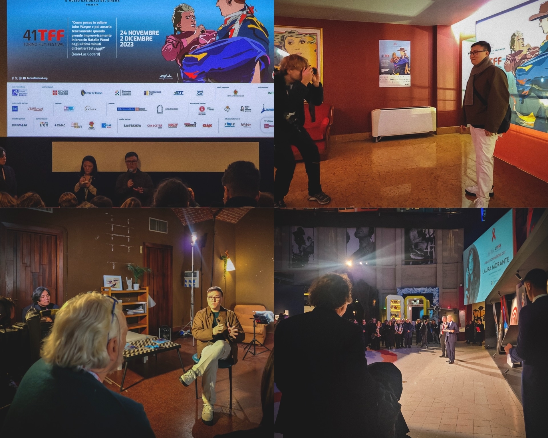 제41회 토리노국제영화제 GREENWICH극장에서 GV사진과 이탈리아 국영채널 Rai 4 영화 전문 프로그램 <Wonderland> 한동석 감독 인터뷰 中 / 제공: 도어이앤엠