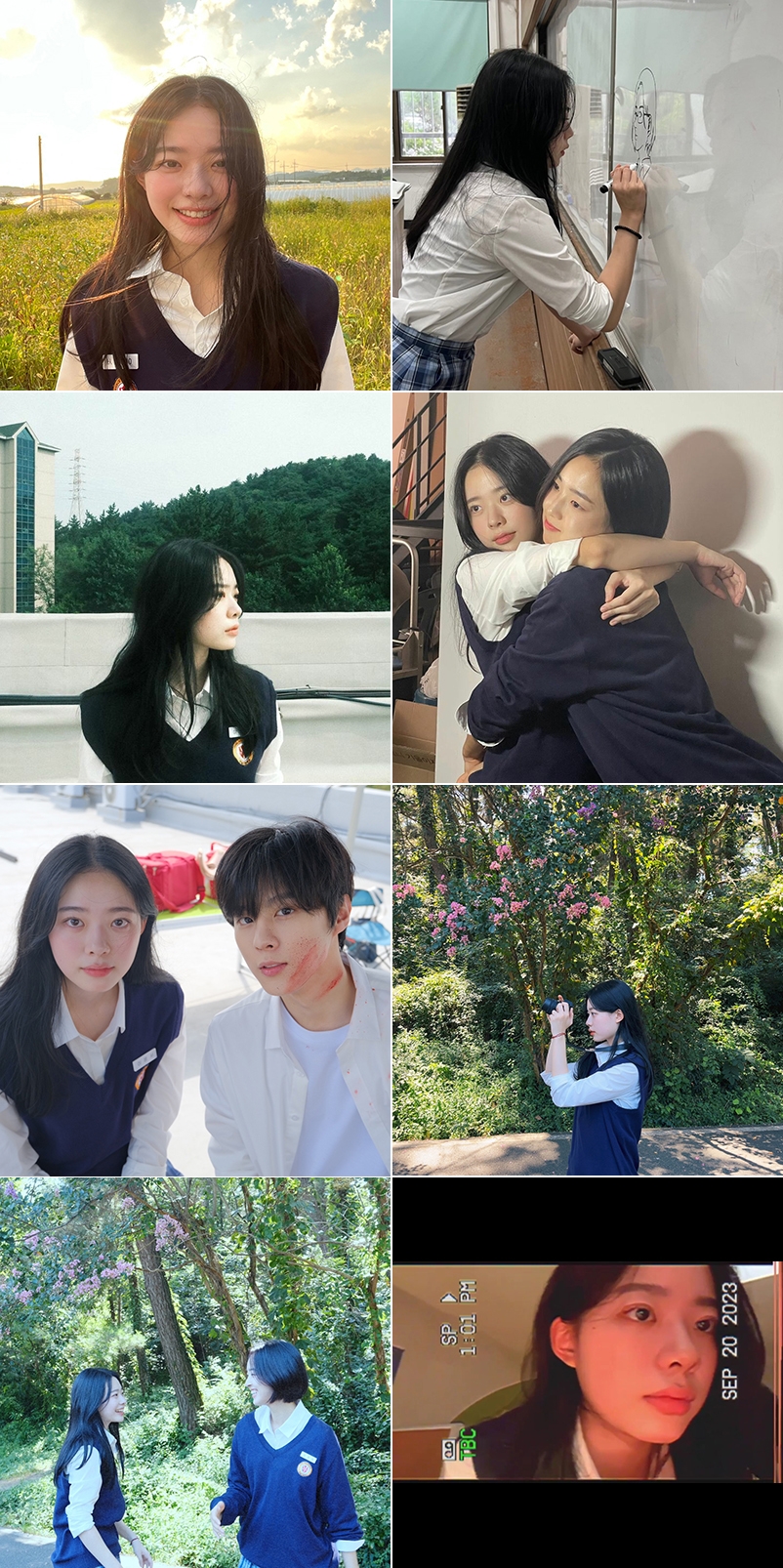 ‘밤이 되었습니다’ 이재인, 과몰입 방지 비하인드 사진 공개…180도 반전 ‘청량+풋풋’ 분위기