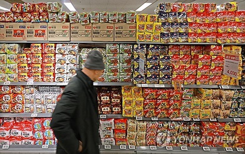 K-콘텐츠 인기로 라면 수출액 '사상 최대'(사진=연합)