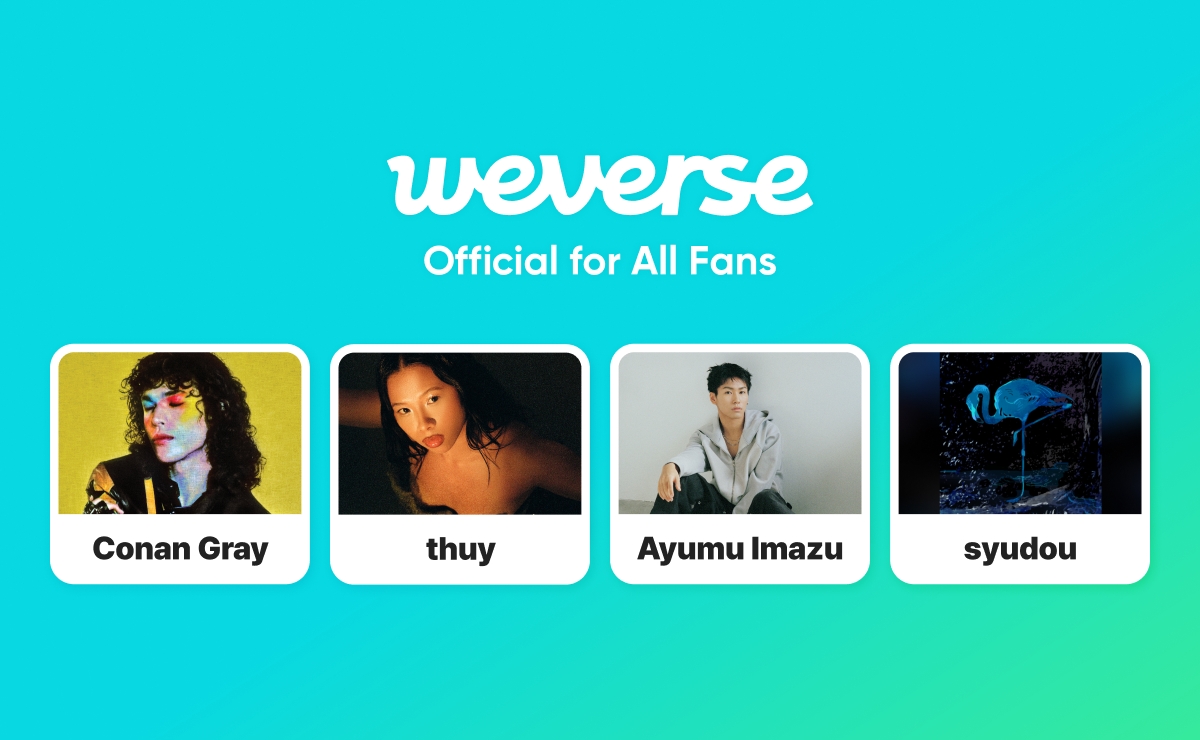 코난 그레이, ‘올인원 플랫폼’ 위버스 합류…투이X아유무 이마즈X’슈도우 등도 공식 커뮤니티 오픈