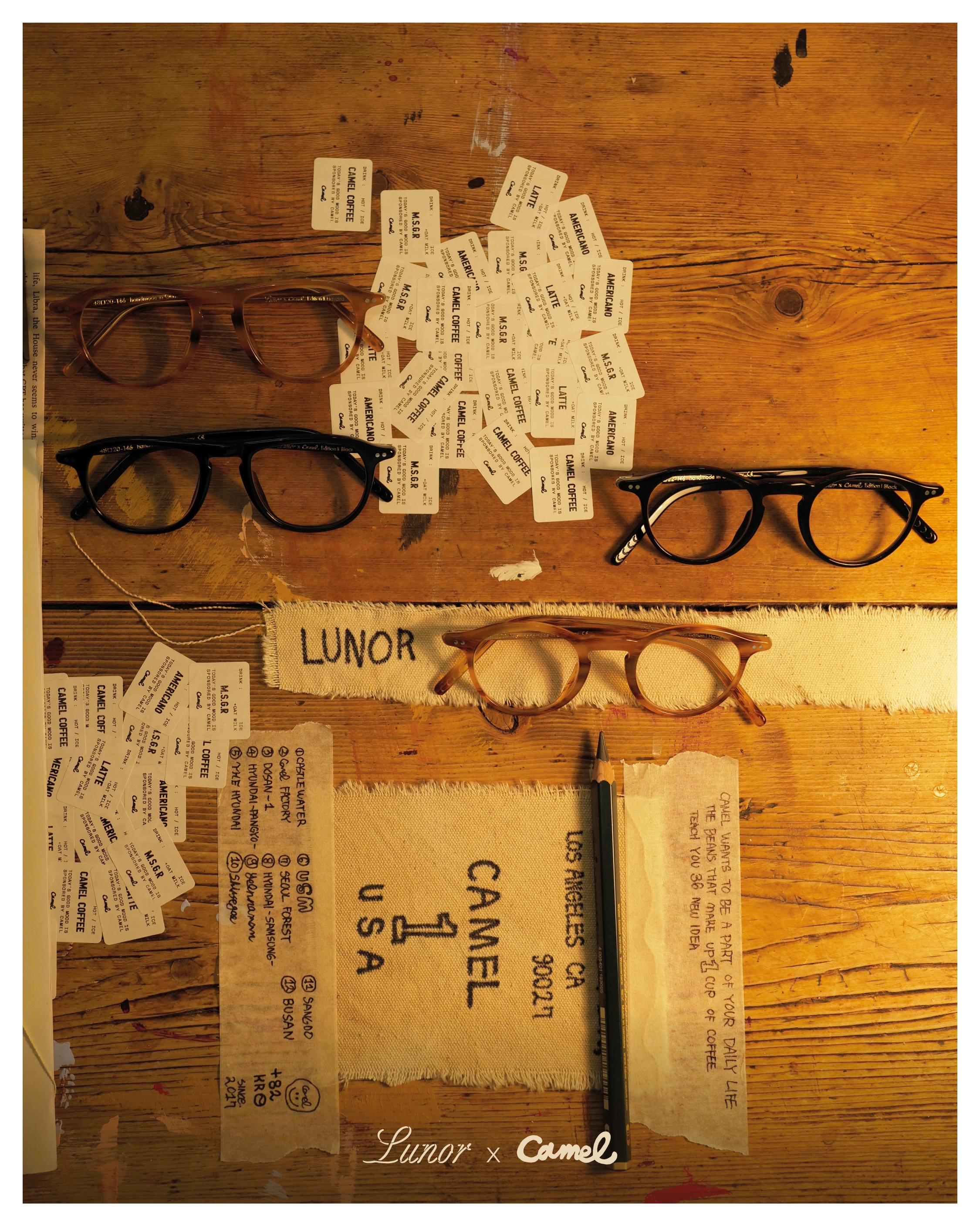 르노안경(LUNOR), 카멜커피의 “미스터카멜”과 “LUNOR X Camel Edition” 출시