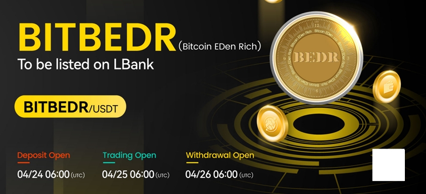 BitBEDR, 글로벌 거래소 엘뱅크 상장되어 거래 시작