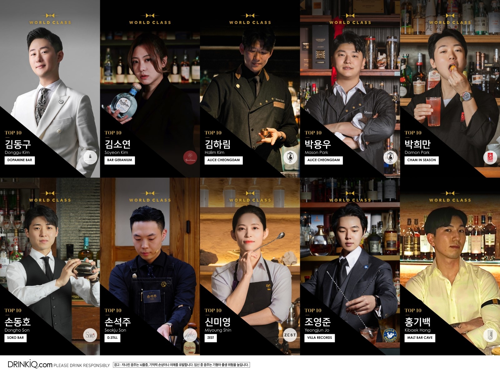 6월 5일, ‘월드클래스 코리아 2024’ 파이널 대회에 출전하는 TOP10 참가자