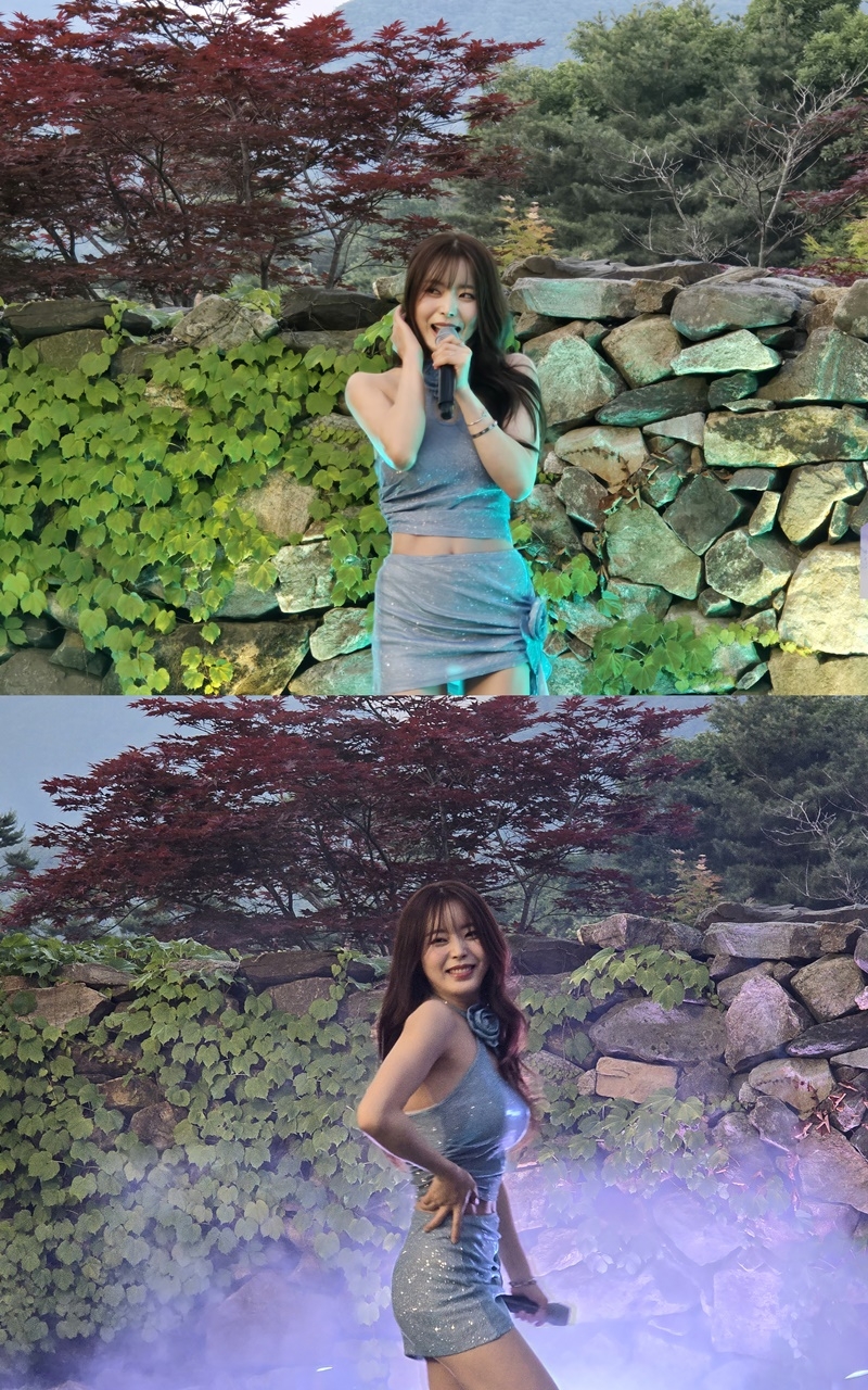 박성연, 여름밤 행사장 비하인드 포착…‘新 서머퀸’의 선명한 11자 복근