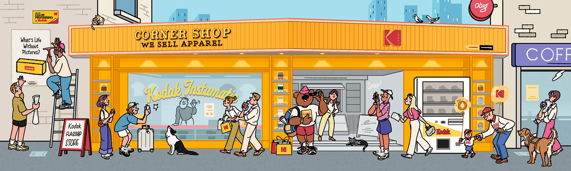 코닥어패럴, 일러스트 작가 ‘오빅’과 협업 ‘코닥 피플즈 컬렉션’ 출시