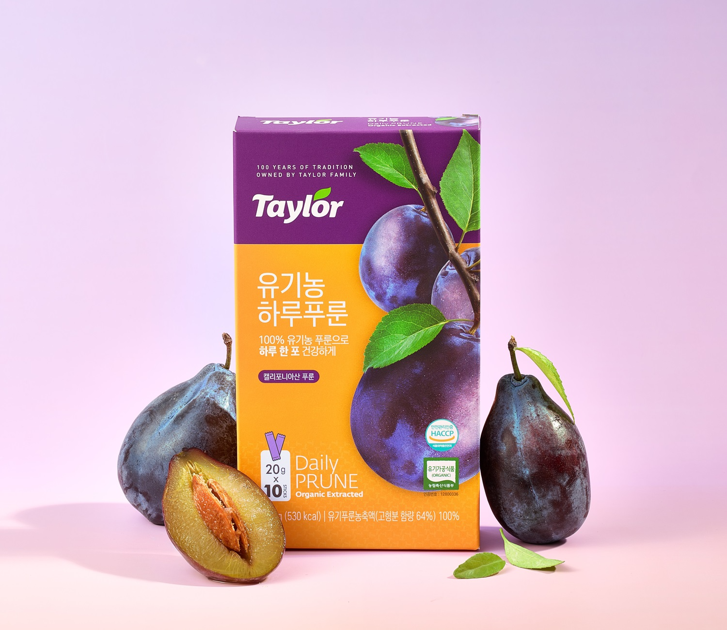 No.1 푸룬 브랜드 테일러팜스, 스틱형 ‘유기농 하루푸룬’ 선봬…