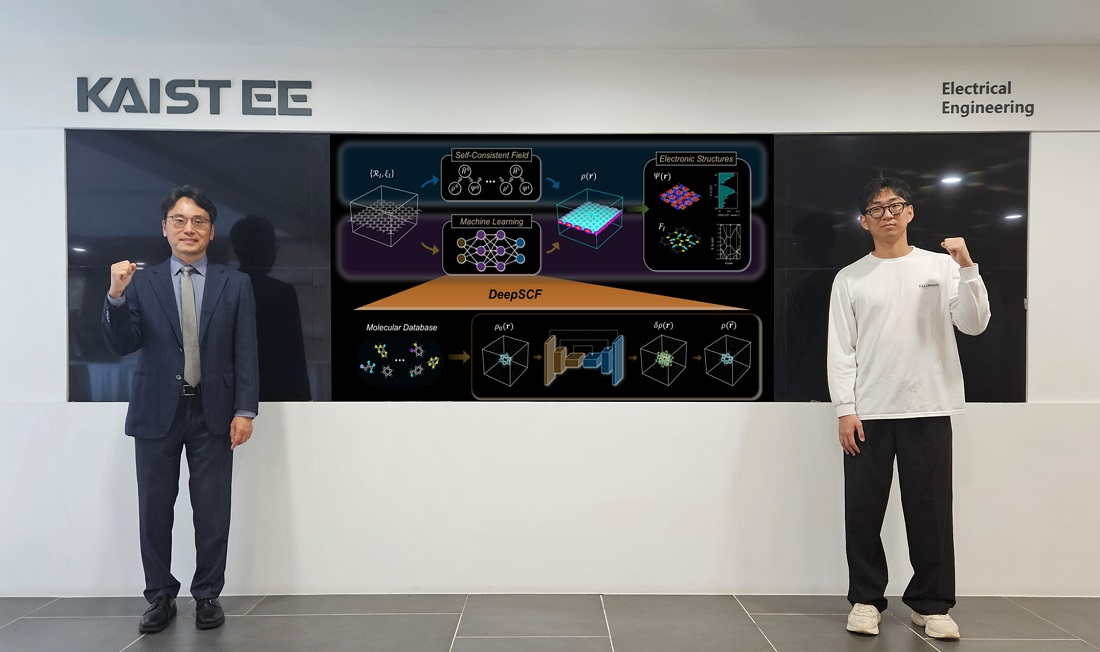 (왼쪽부터) KAIST 전기및전자공학부 김용훈 교수, 이룡규 박사과정