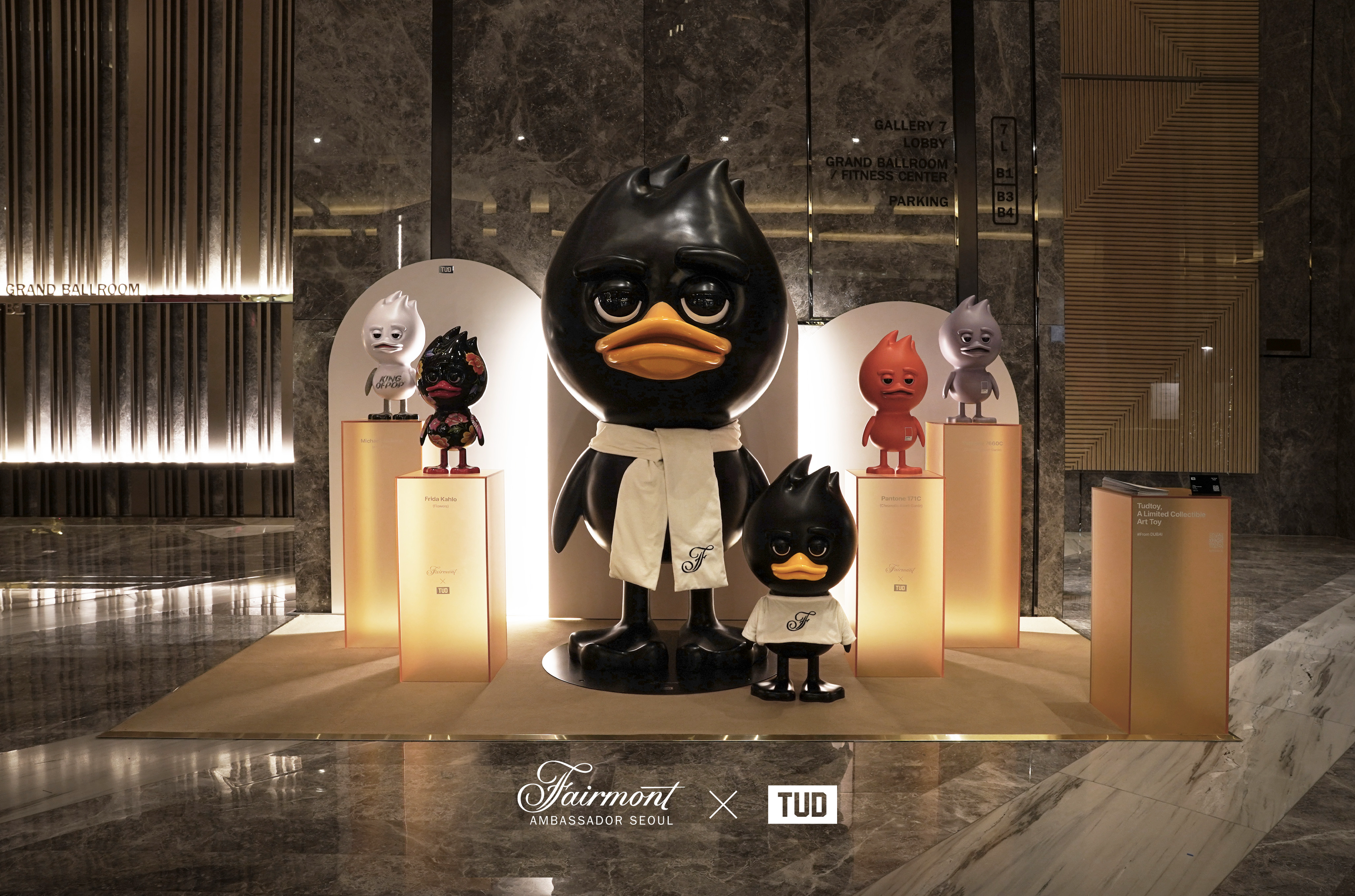 페어몬트 앰버서더 서울, 글로벌 아트 토이 브랜드 TUD와 특별 전시 선봬
