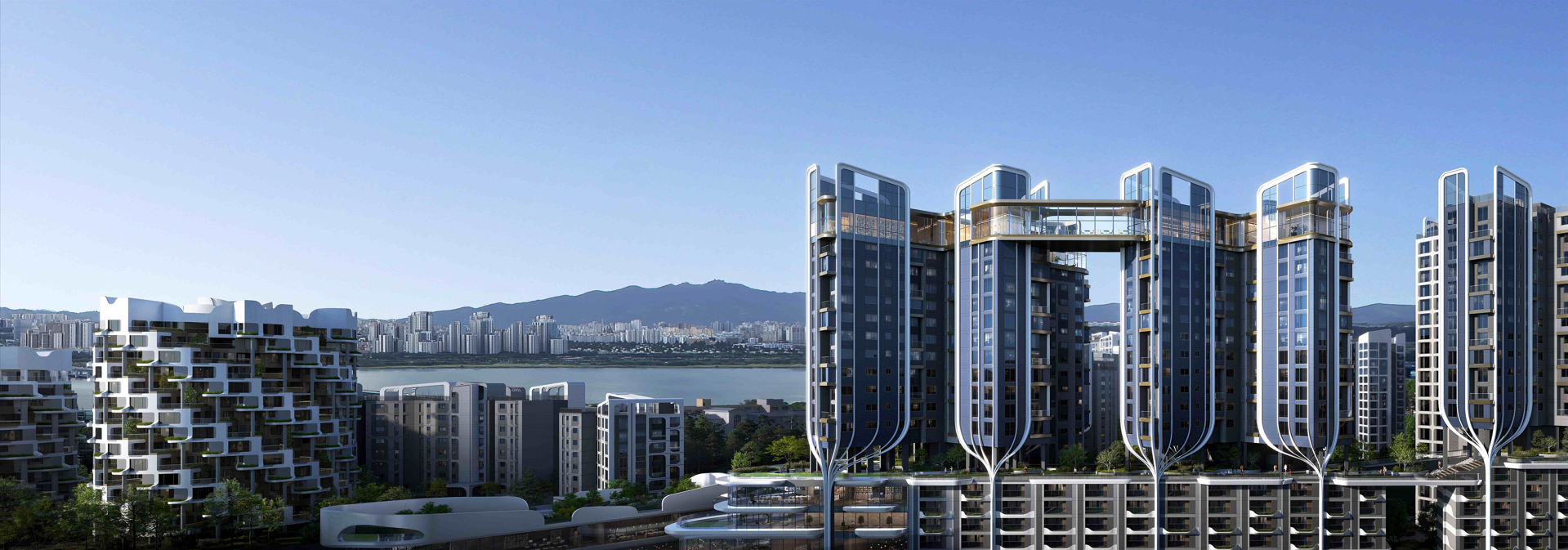 래미안 글로우힐즈 한남 파인트리 타워 주경