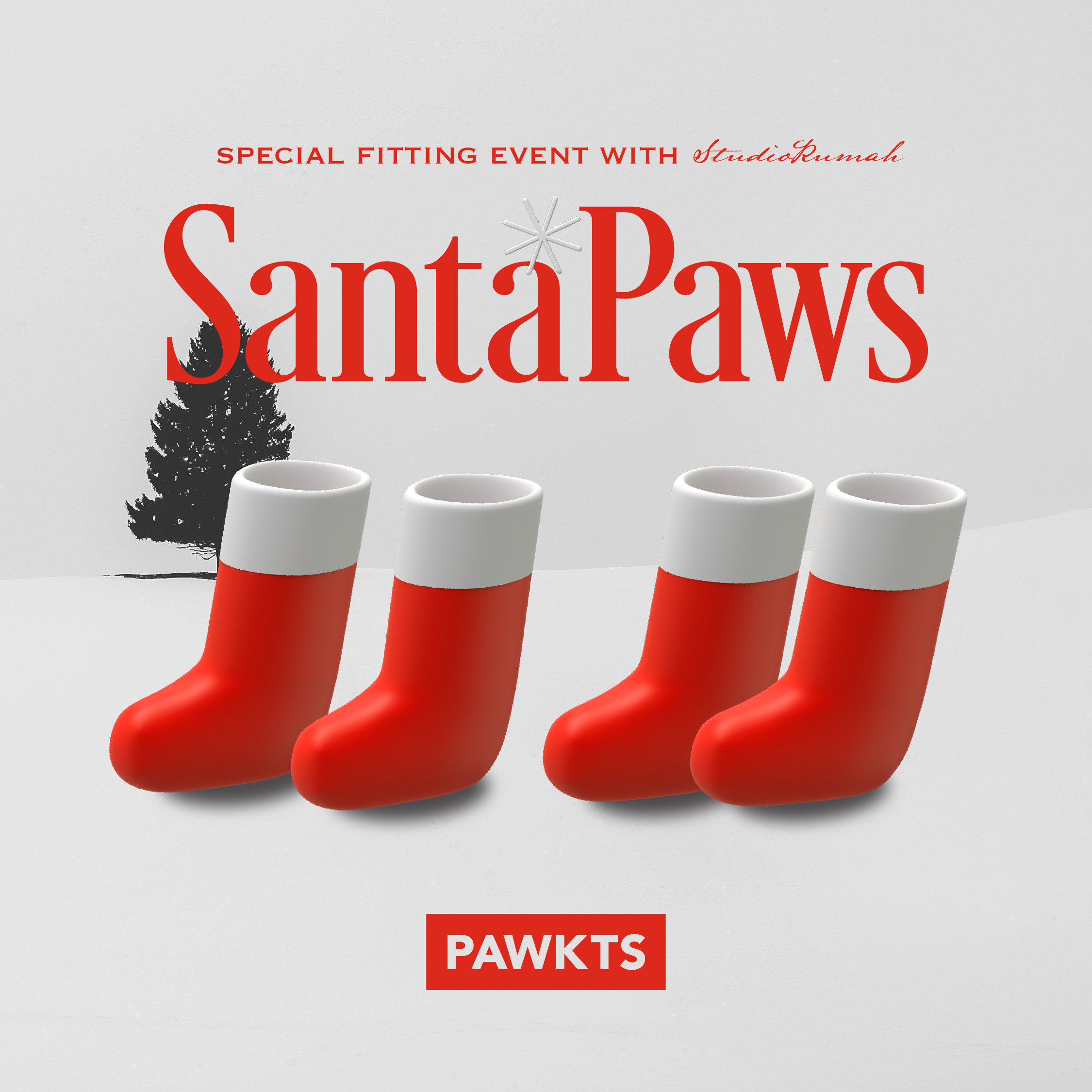 반려견 신발 ‘포킷슈즈’, X-마스 맞아 ‘산타 포우즈’ 이벤트 진행