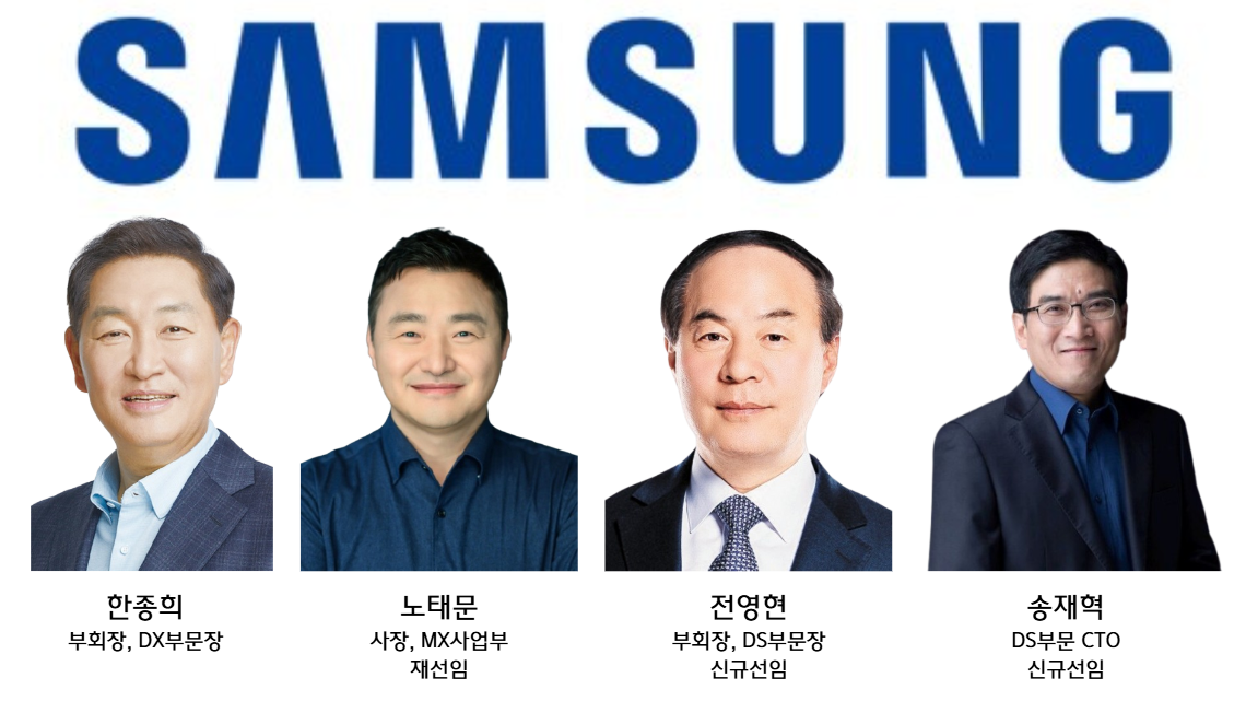 삼성전자 새 이사진. 사내이사 4명