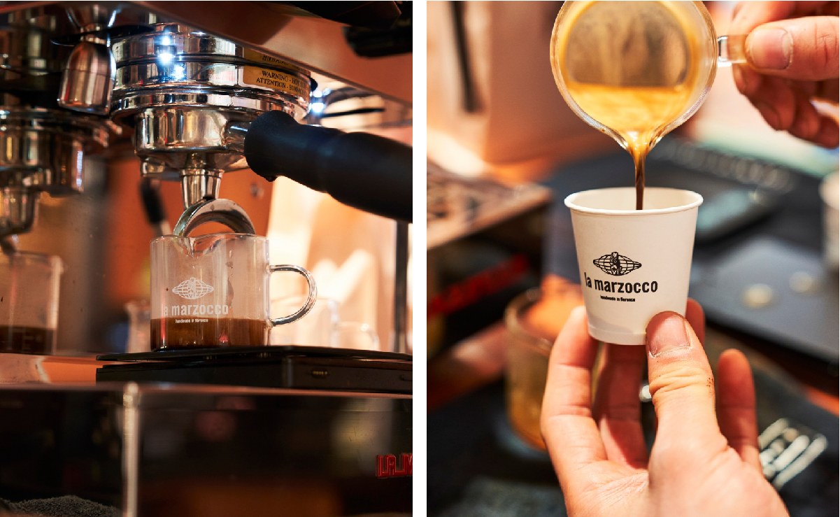 ▲<The Rise of Espresso> 상영회 참여 고객을 위한 에스프레소 시음