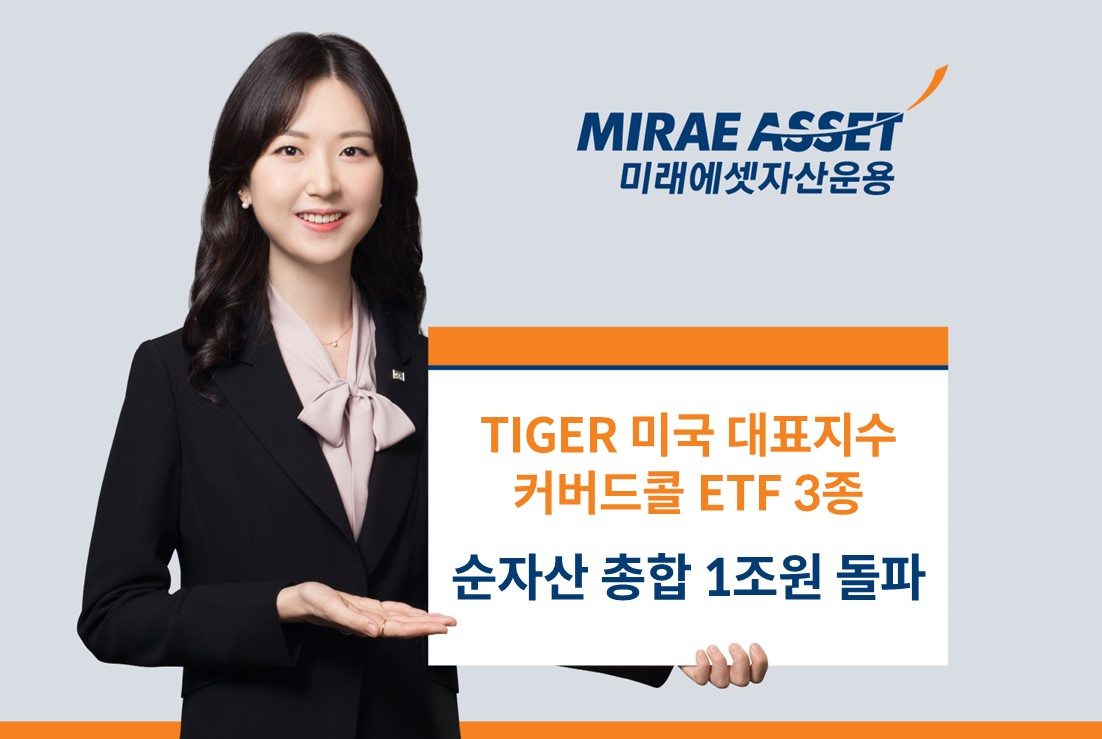 미래에셋, ‘TIGER 미국 대표지수 커버드콜 ETF’ 3종 순자산 합계 1조원 돌파
