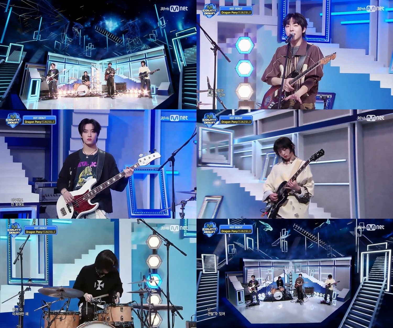 '엠카운트다운' 드래곤포니, 성공적 음악방송 데뷔…신곡 'Not Out' 무대 선사