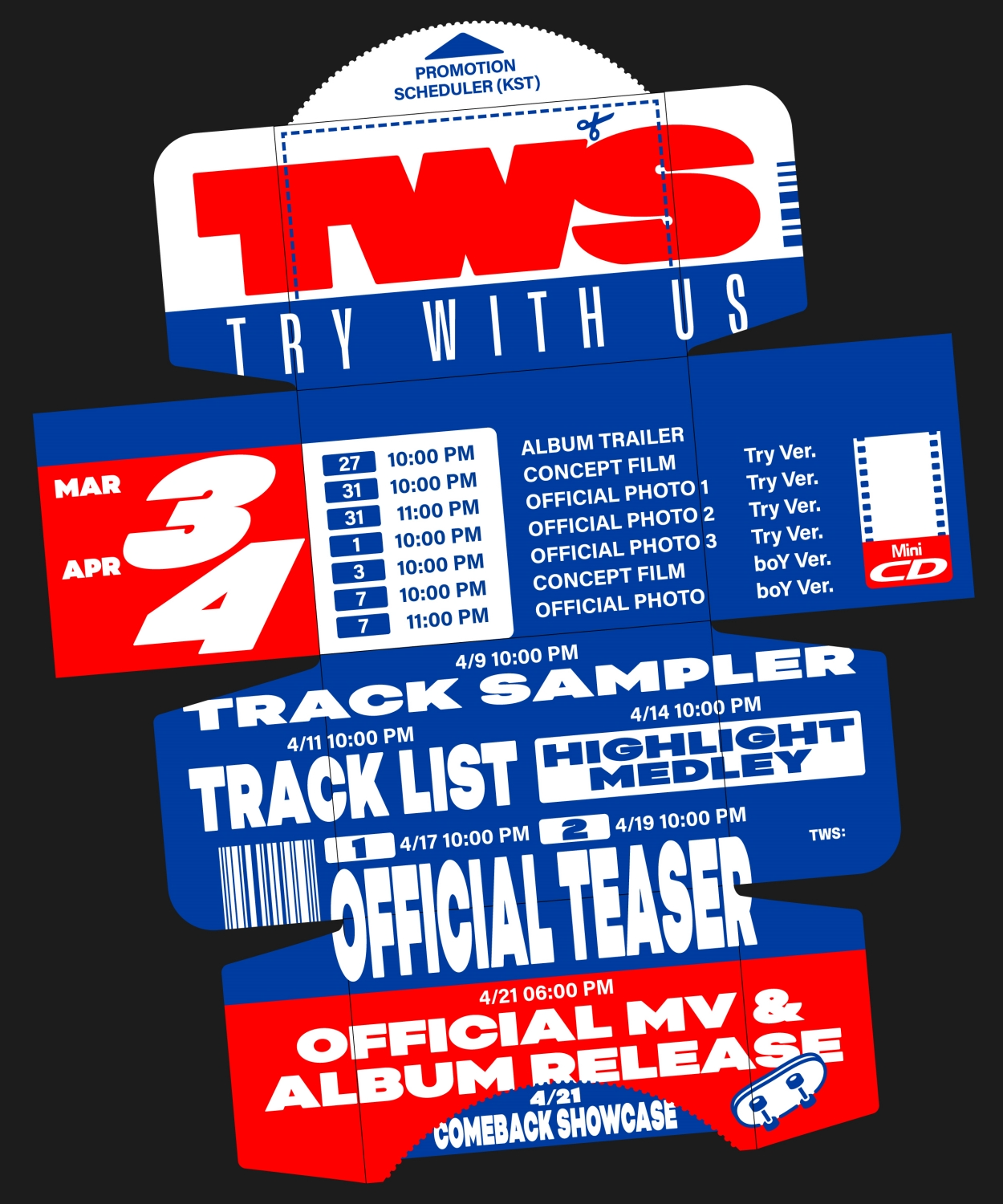 TWS, 미니 3집 프로모션 스케줄러 공개…풍성한 콘텐츠 예고