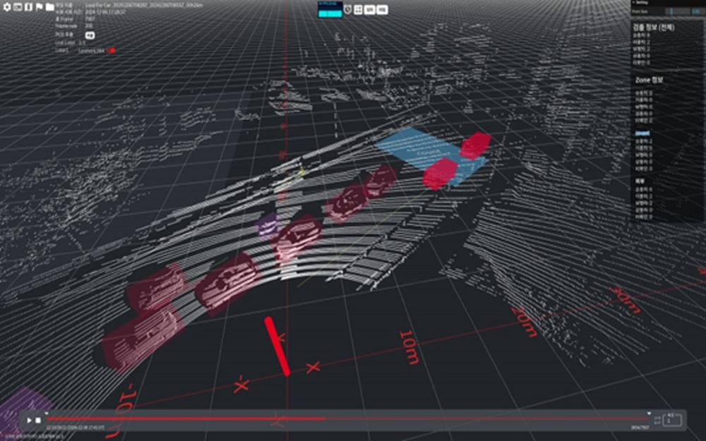 은평구 교통량 감지 실제 화면 (사진제공=뷰런테크놀로지)