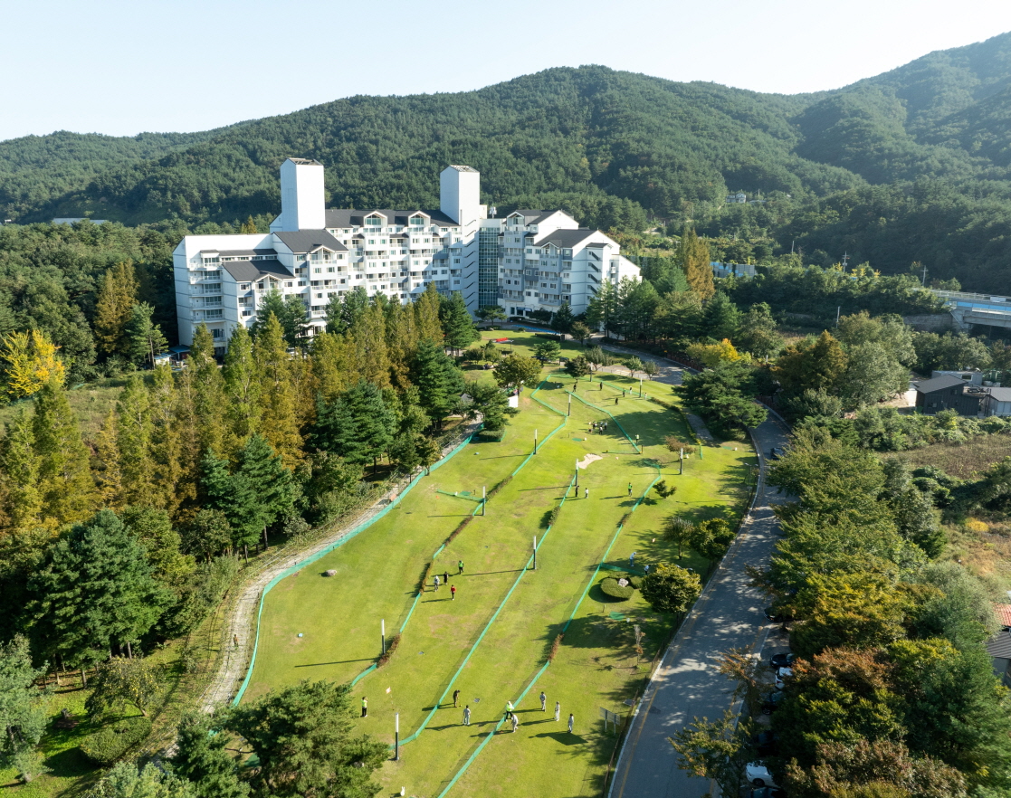 금호설악리조트 파크골프장 전경