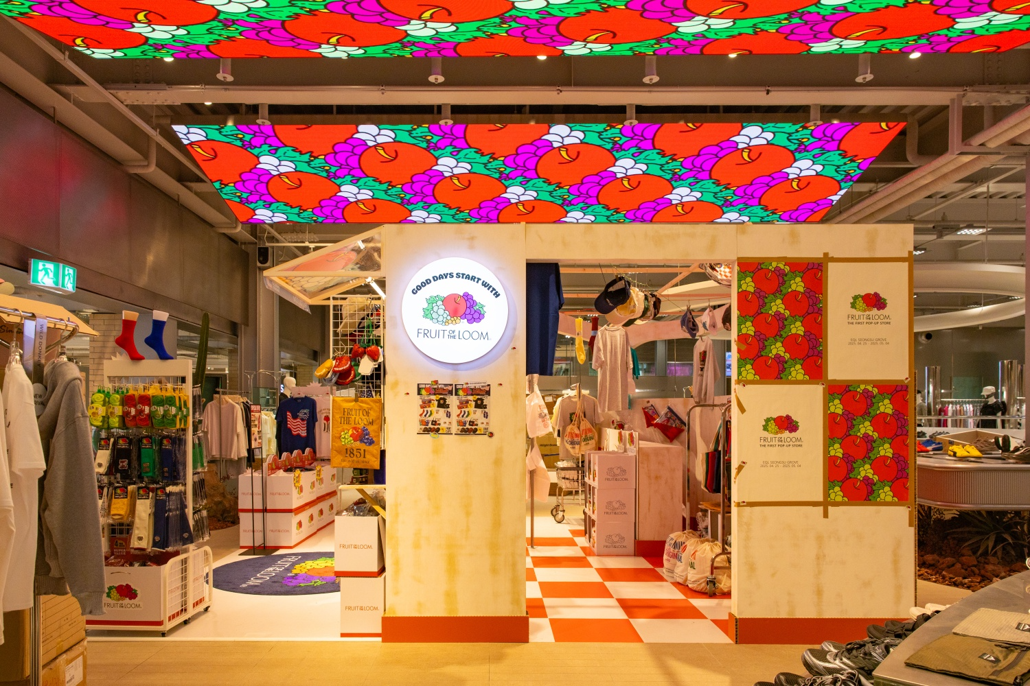 미국 컴포트 라이프스타일웨어 브랜드 ‘프룻오브더룸(Fruit of the Loom®)’ 팝업스토어 오픈!