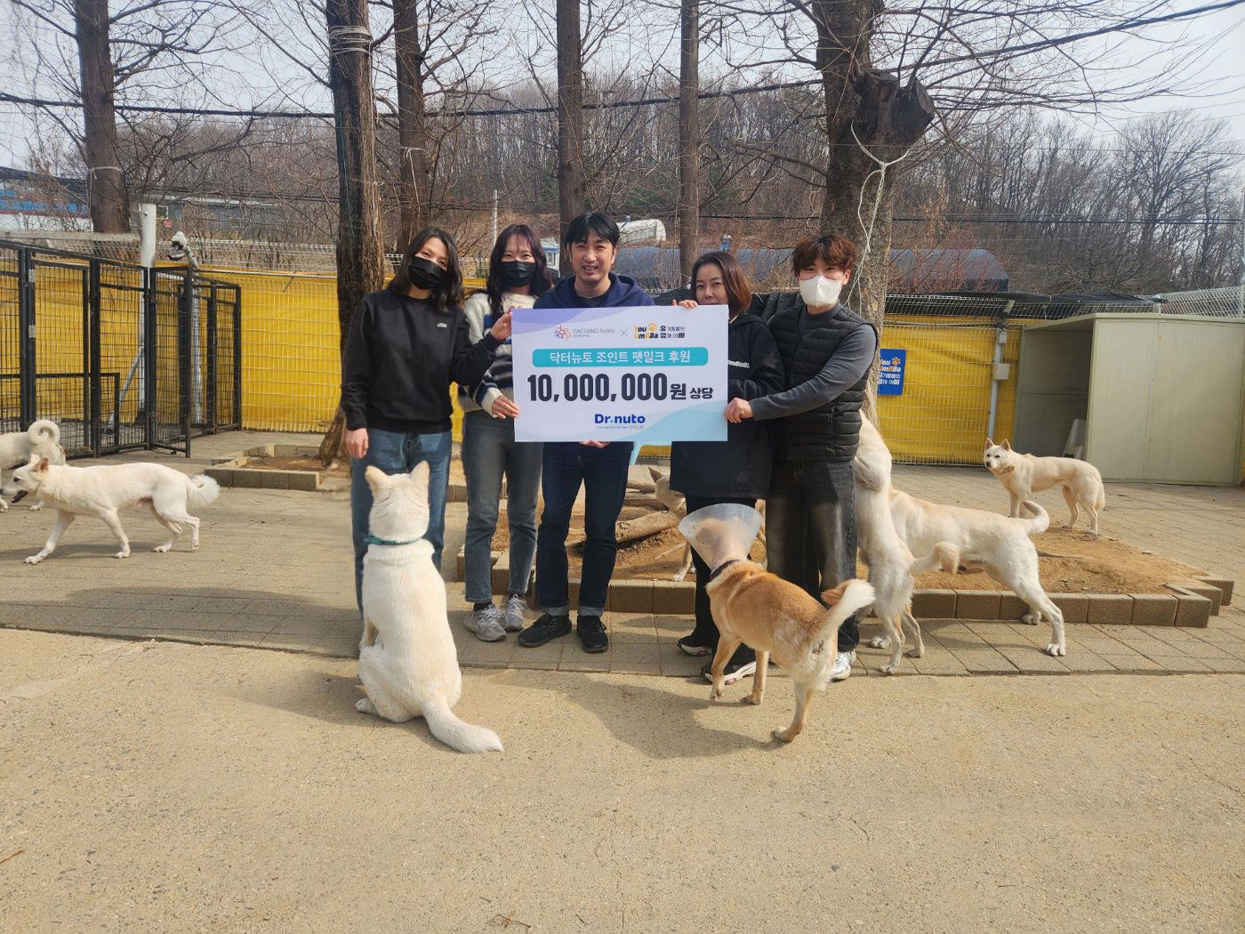 닥터뉴토, 유기동물 보호소에 1,000만 원 상당 '조인트 펫밀크' 기부... 지속적인 나눔 활동 이어가