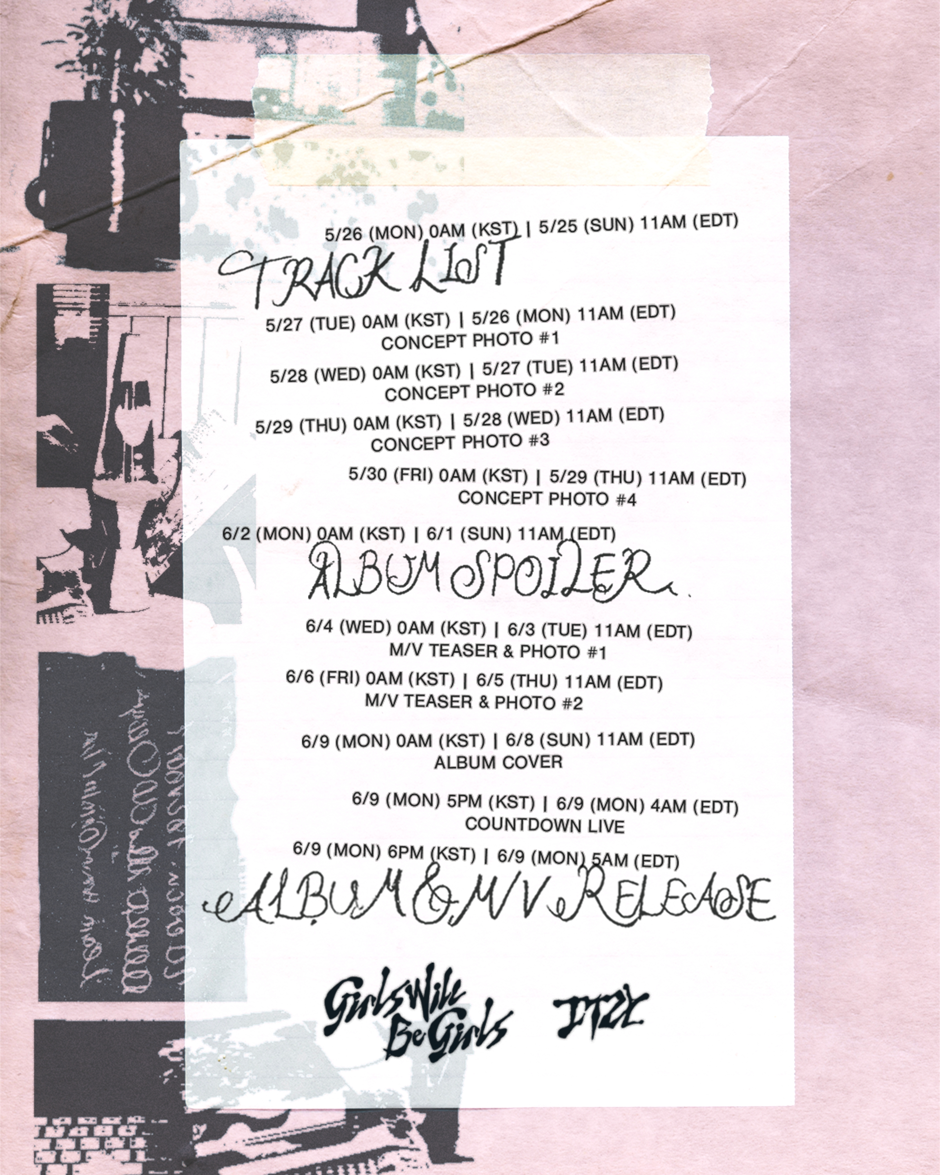 ITZY, 내달 9일 새 앨범 'Girls Will Be Girls' 발매…박진영 트레일러 필름 깜짝 등장