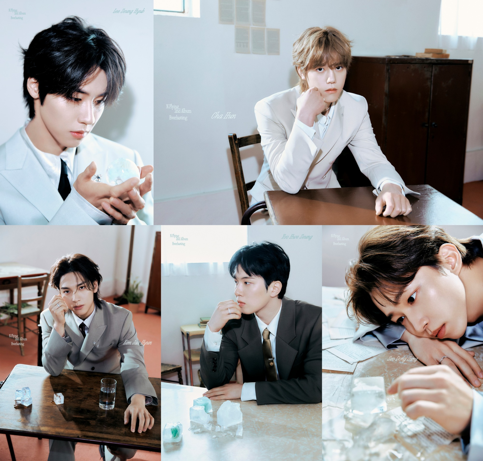 엔플라잉, 정규 2집 Ever 버전 개인 재킷 포스터 공개…‘따듯한 분위기’