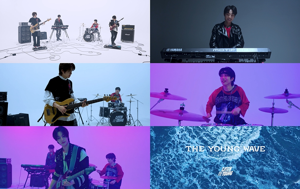 캐치더영, 첫 연주곡 ‘더 영 웨이브’ 퍼포먼스 공개…짜릿한 카타르시스 선사