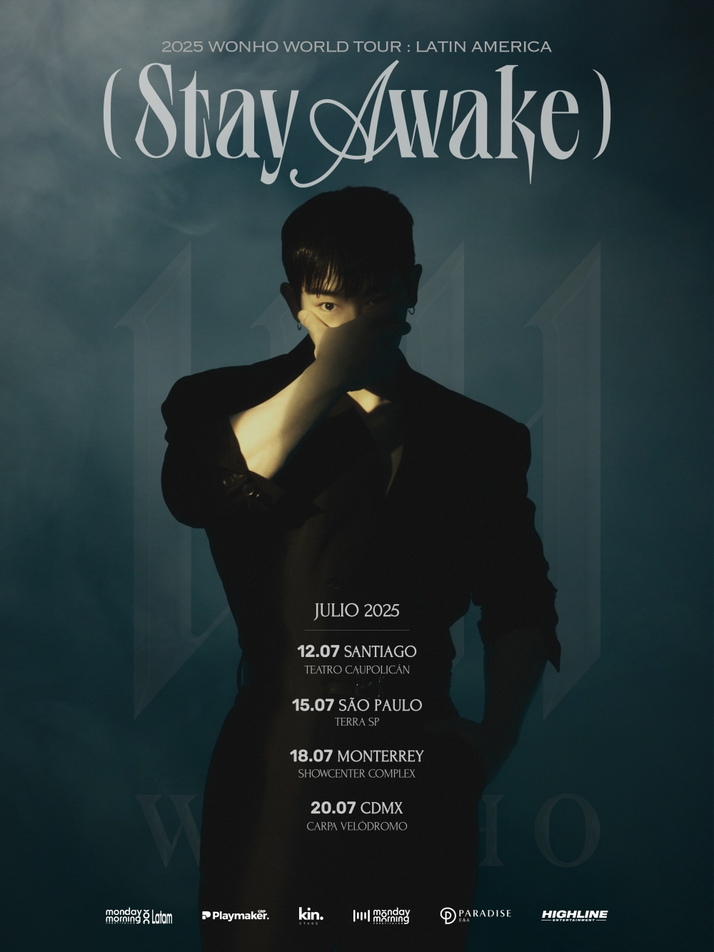 원호, 7월 ‘산티아고→멕시코시티’ 4개 도시 남미 투어 개최…‘강렬 눈빛+압도적 포스’ 포스터 공개