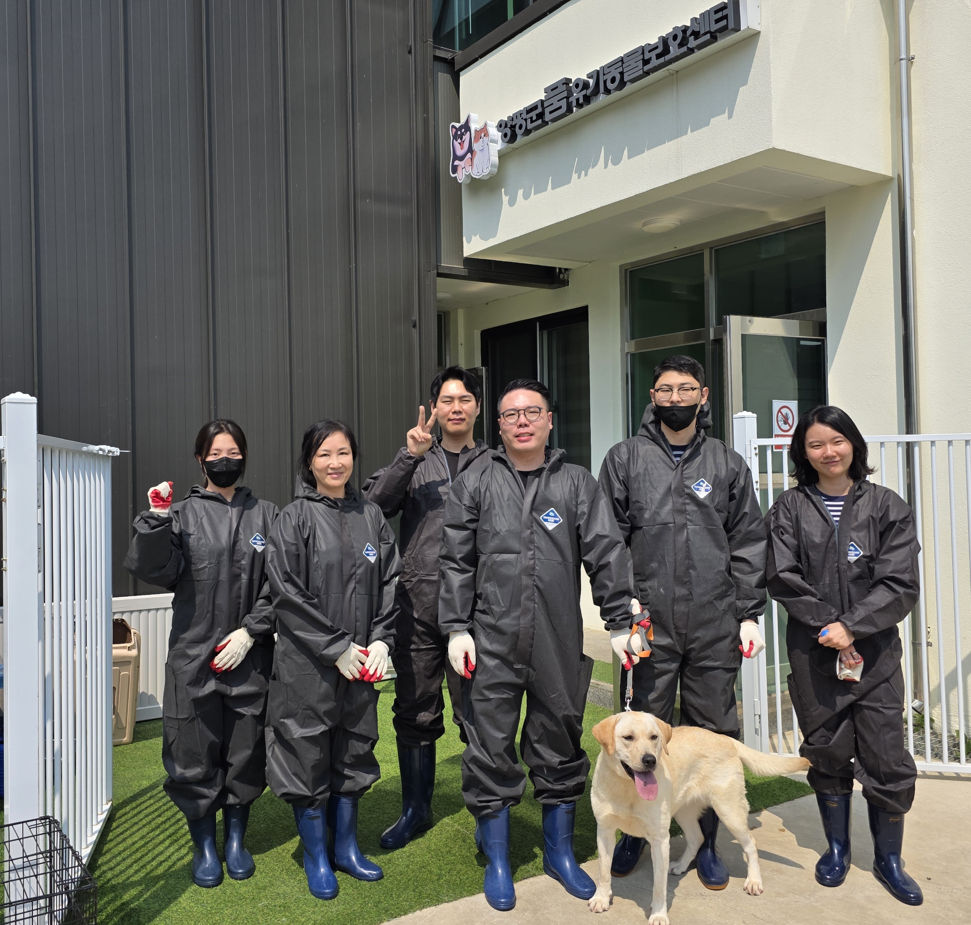 경상원 유기동물 보호센터 방문 사회공헌활동